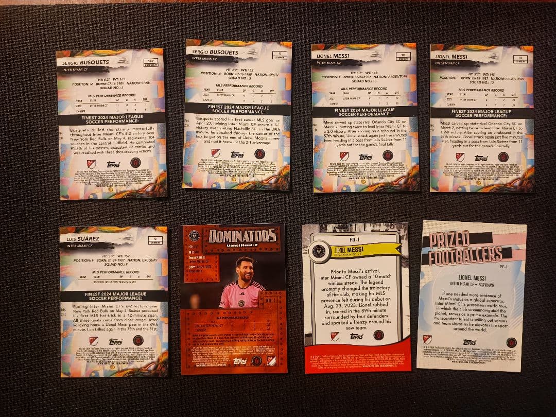 Messi, Suárez, Busquets 8-card Set — Japanese