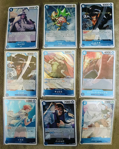One Piece One Piece Card Unopened Pack 5 Packs & Deck Parts (Blue) Set Pack — Japanese