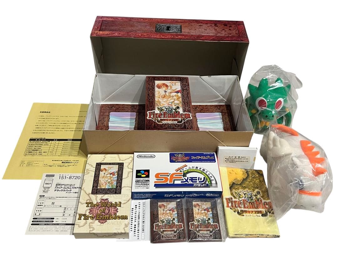 Fire Emblem Thracia 776 Deluxe Pack with outer box showing slight scratches and burn marks