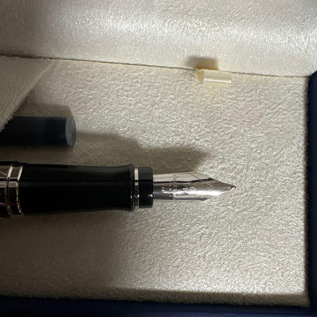 Waterman Expert Precious ballpoint pen with sleek silver and black design