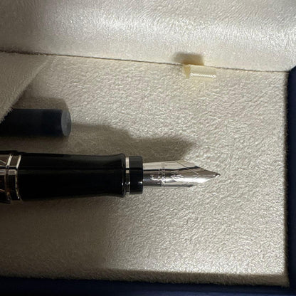 Waterman Expert Precious ballpoint pen with sleek silver and black design
