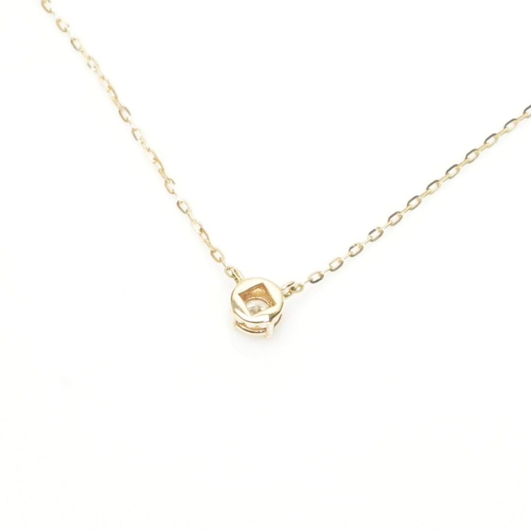Agat K10 1P Diamond Necklace with 0.03ct diamond, 0.3cm top size, and 39.5cm chain in gold