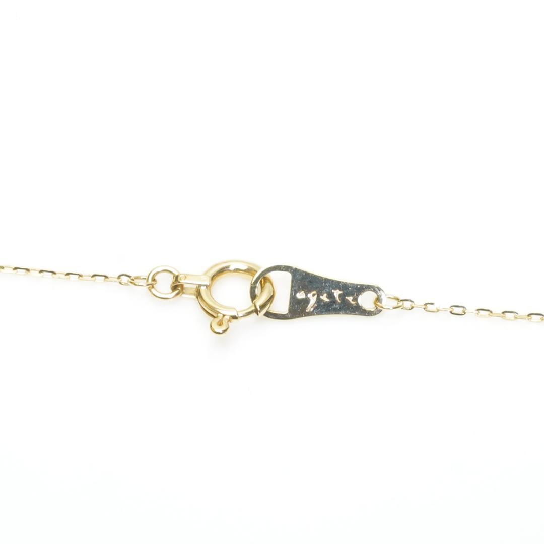 Agat K10 1P Diamond Necklace with 0.03ct diamond, 0.3cm top size, and 39.5cm chain in gold
