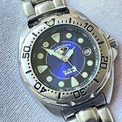 ORIENT Town & Country Air Diver 200m Quartz Men's Watch — Japanese