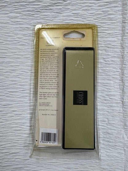 USA made Cross Cross LUSTROUS CHROME ballpoint pen with black ink in unopened blister pack