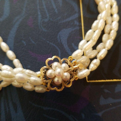 Mikimoto long pearl necklace 14K gold measuring 80cm with lustrous white pearls