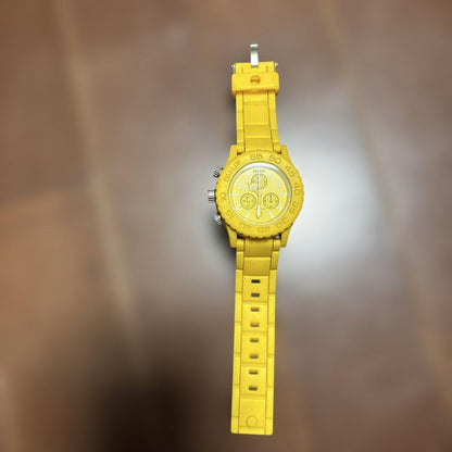 NIXON Chronograph Yellow Quartz Men's Watch — Japanese