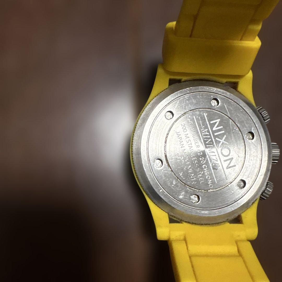NIXON Chronograph Yellow Quartz Men's Watch — Japanese