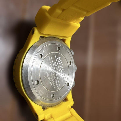 NIXON Chronograph Yellow Quartz Men's Watch — Japanese