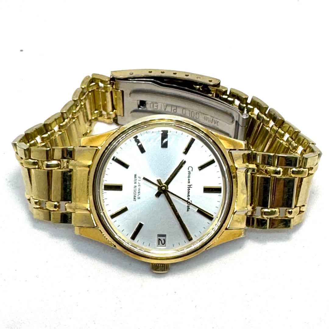 Citizen Homer Date 21 Jewels Hand-wound Manual Men's Watch — Japanese