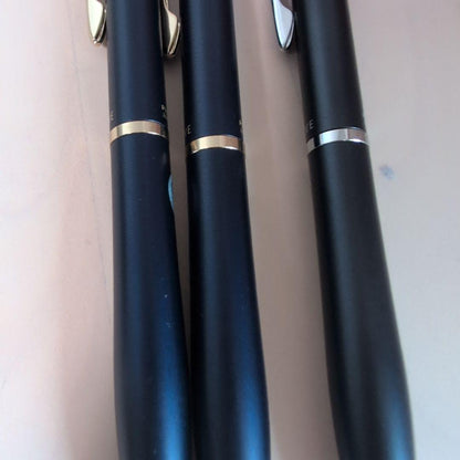 Pilot Drive 3-piece stationery set showing one pen with cover and two pens without covers