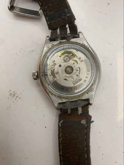 swatch Self-winding Silver-White Automatic Men's — Japanese