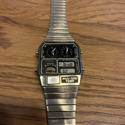 Citizen ANA-DIGI TEMP Digital Men's Watch — Japanese