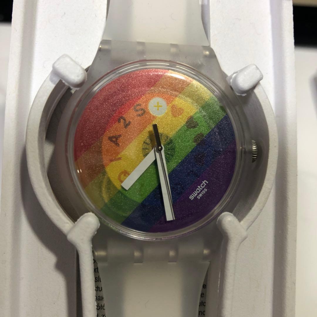 swatch STRIPE FIERCE 2022 (232) Quartz Men's — Japanese