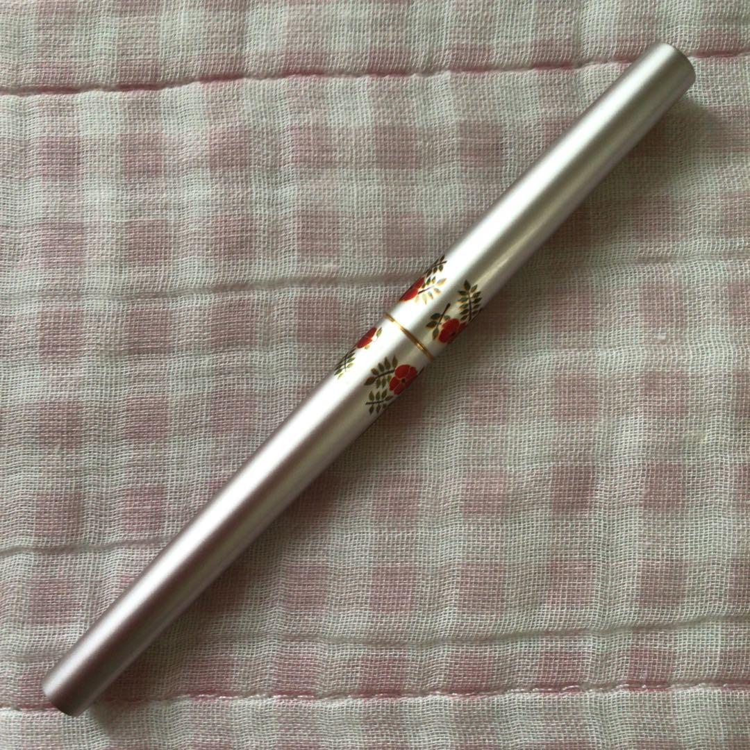 Pilot fountain pen with floral pattern design and fine nib, discontinued model