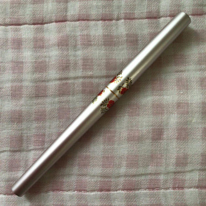 Pilot fountain pen with floral pattern design and fine nib, discontinued model