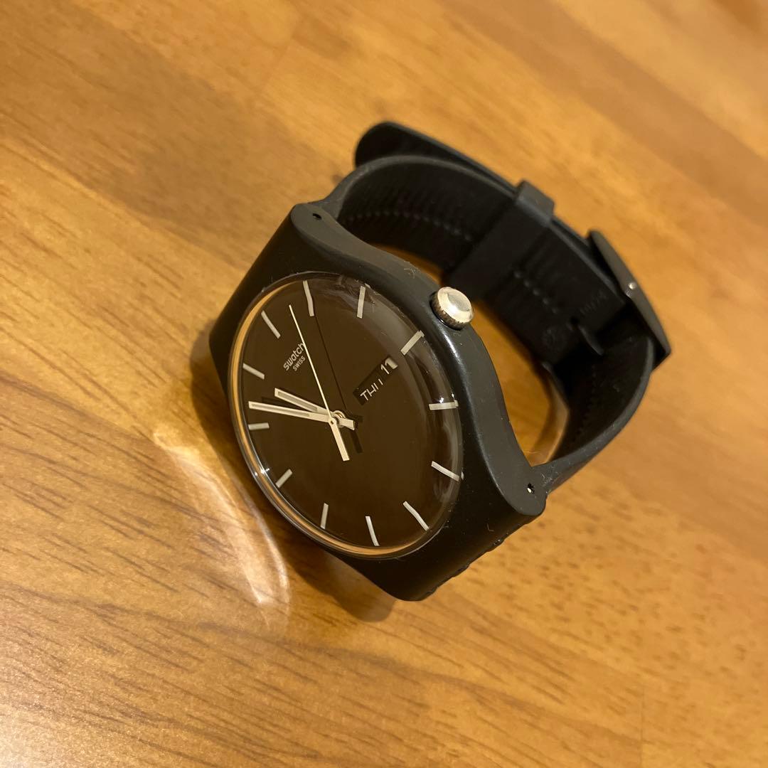 swatch ブラック Quartz Men's — Japanese