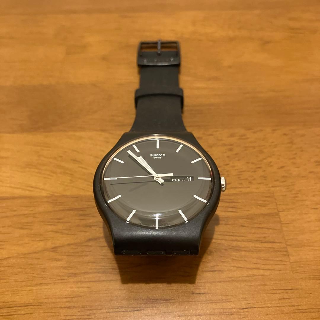swatch ブラック Quartz Men's — Japanese
