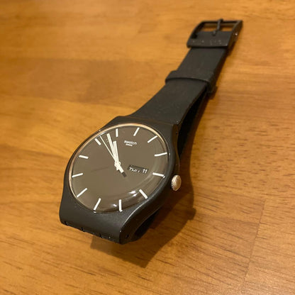 swatch ブラック Quartz Men's — Japanese