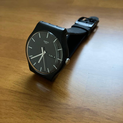 swatch ブラック Quartz Men's — Japanese