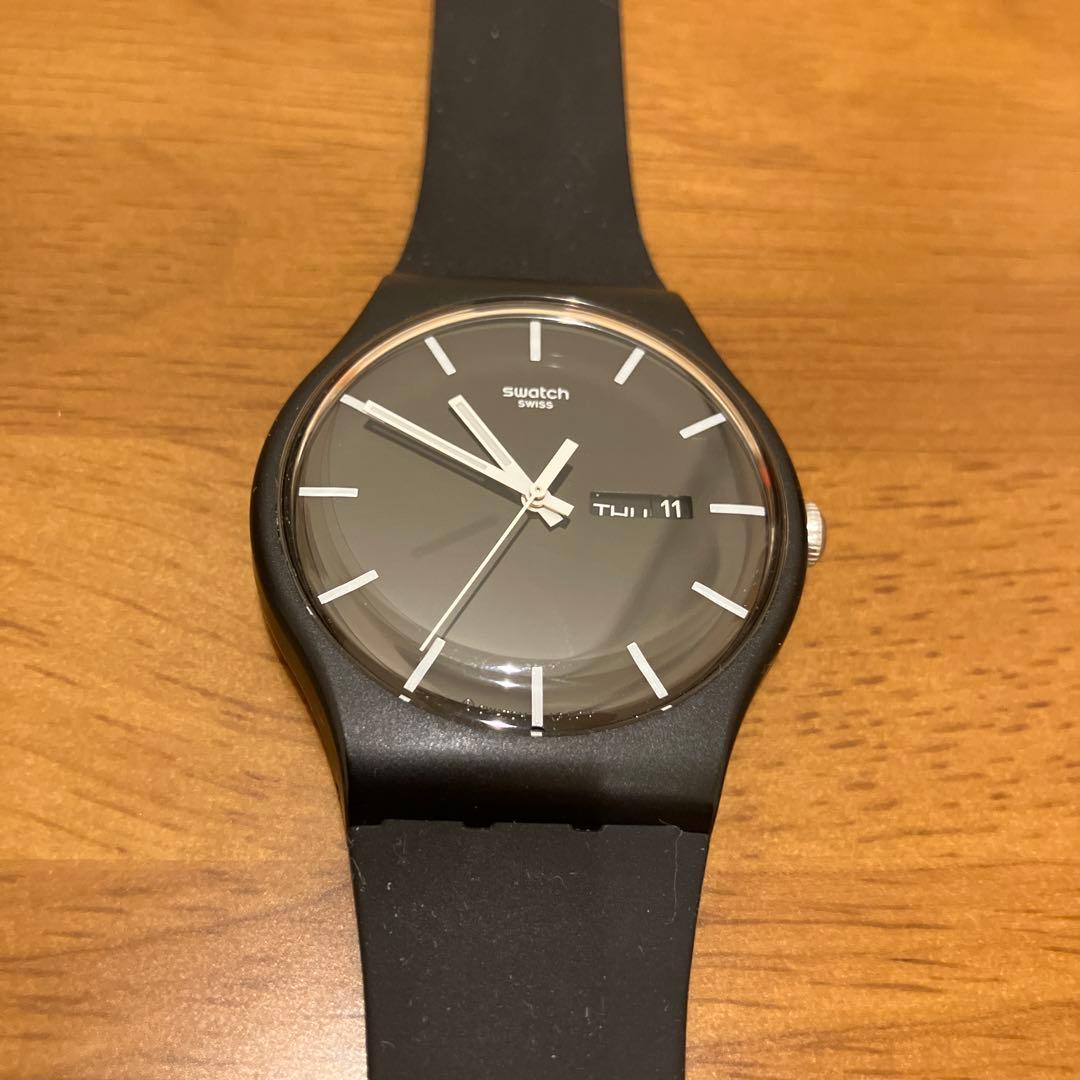 swatch ブラック Quartz Men's — Japanese