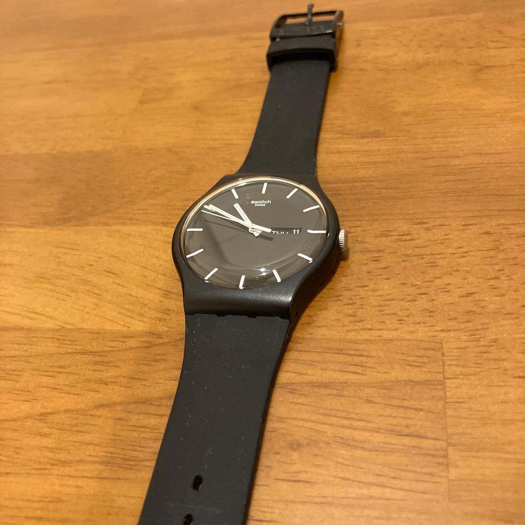 swatch ブラック Quartz Men's — Japanese