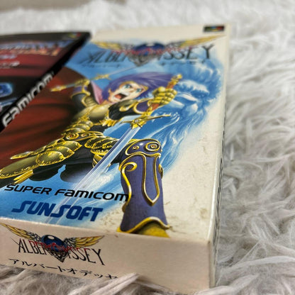 Used SNES cartridge of Albert Odyssey 2 Satan's Birth for Super Nintendo with original label