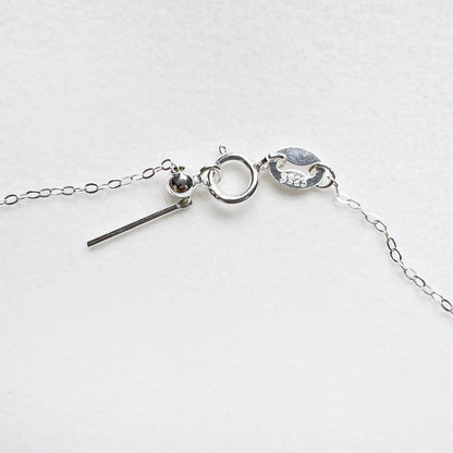 Nagasaki Goto Islands Akoya pearl necklace with 6.8mm uncolored white round pearls on silver S925 chain