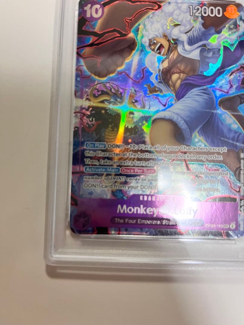 PSA 10 One Piece Monkey D. Luffy SEC — OP05-119 — English