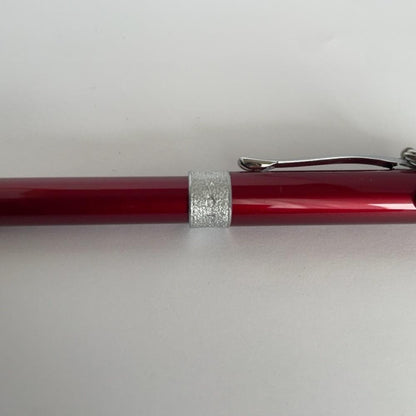 CROSS Sentiment ballpoint pen in scarlet red with heart charm and gold plated fittings