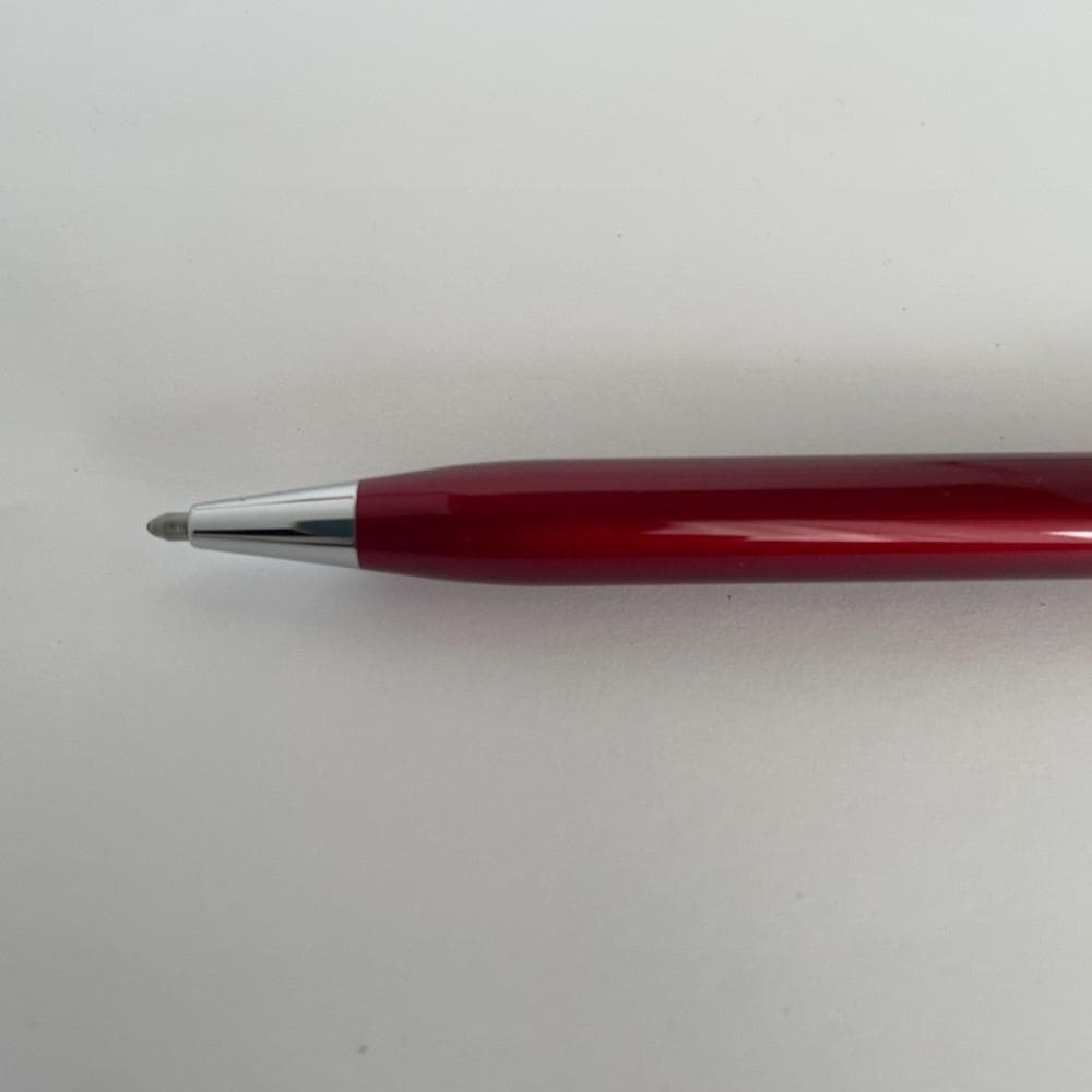 CROSS Sentiment ballpoint pen in scarlet red with heart charm and gold plated fittings