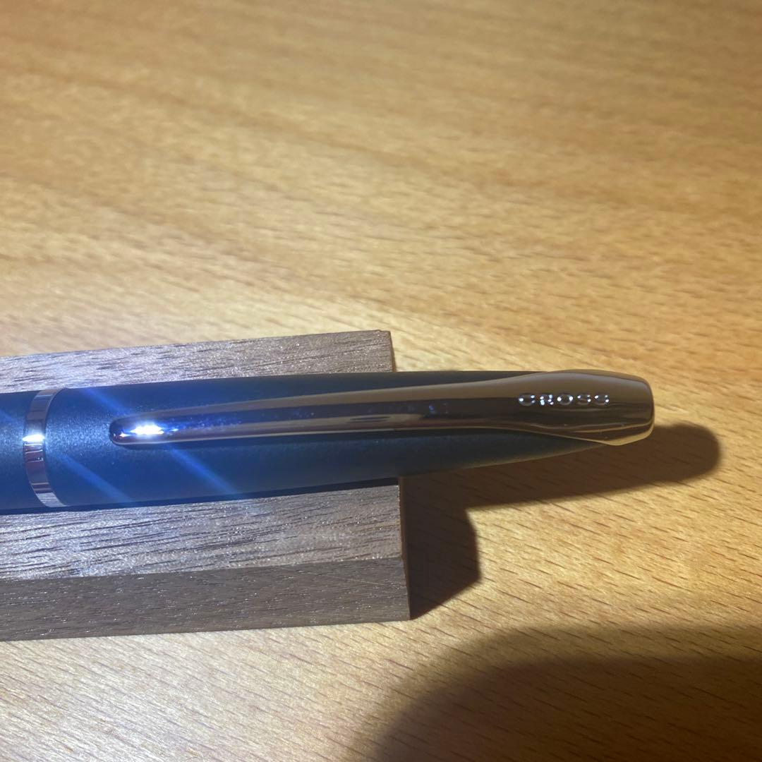 Cross black ballpoint pen made of metal and plastic with simple elegant design and included dedicated black case