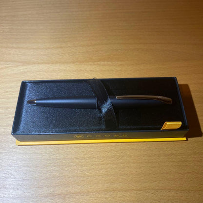 Cross black ballpoint pen made of metal and plastic with simple elegant design and included dedicated black case
