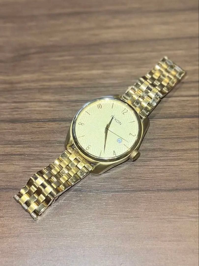 NIXON Gold Analog Men's Watch — Japanese