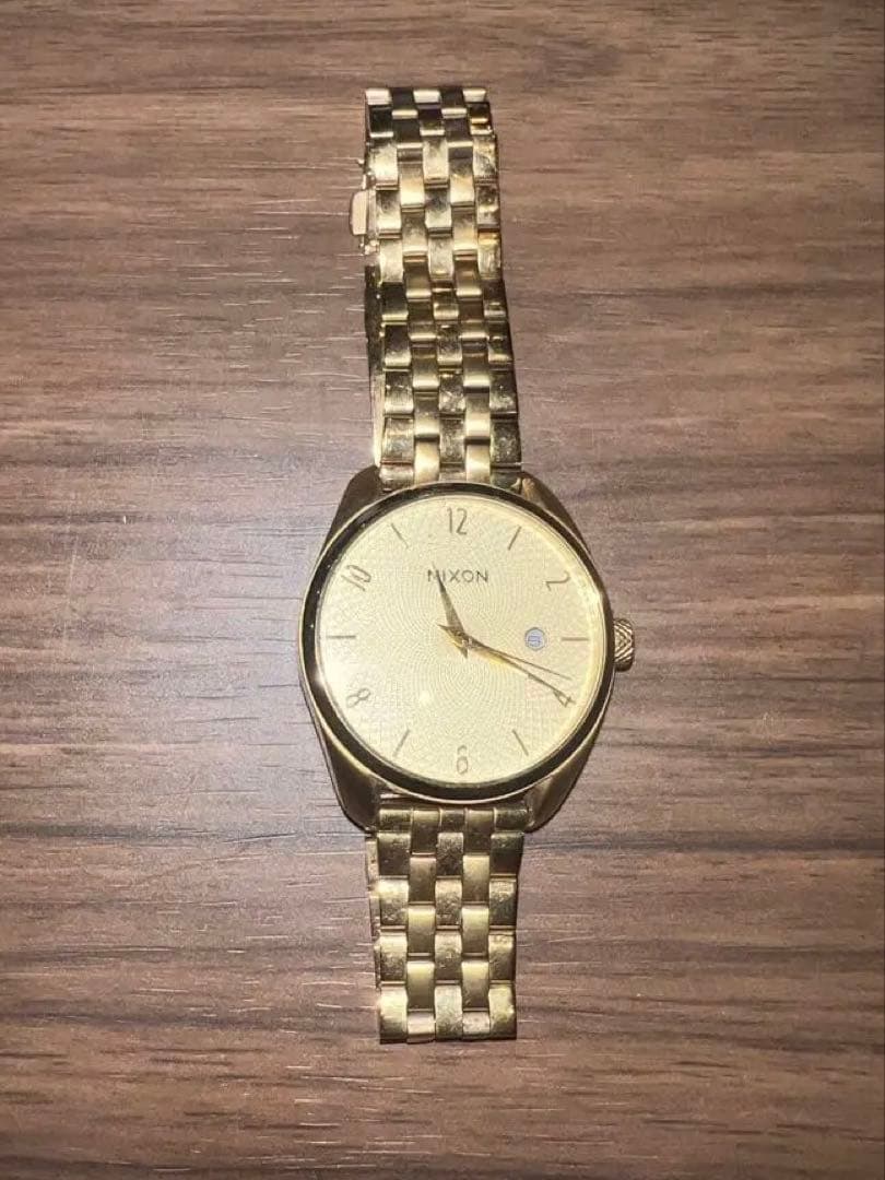 NIXON Gold Analog Men's Watch — Japanese