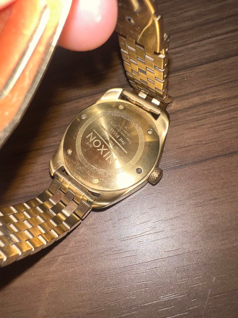 NIXON Gold Analog Men's Watch — Japanese