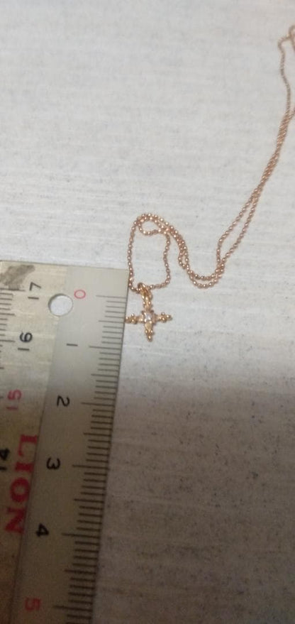 Agete Diamond Necklace featuring sparkling diamonds set in a delicate design