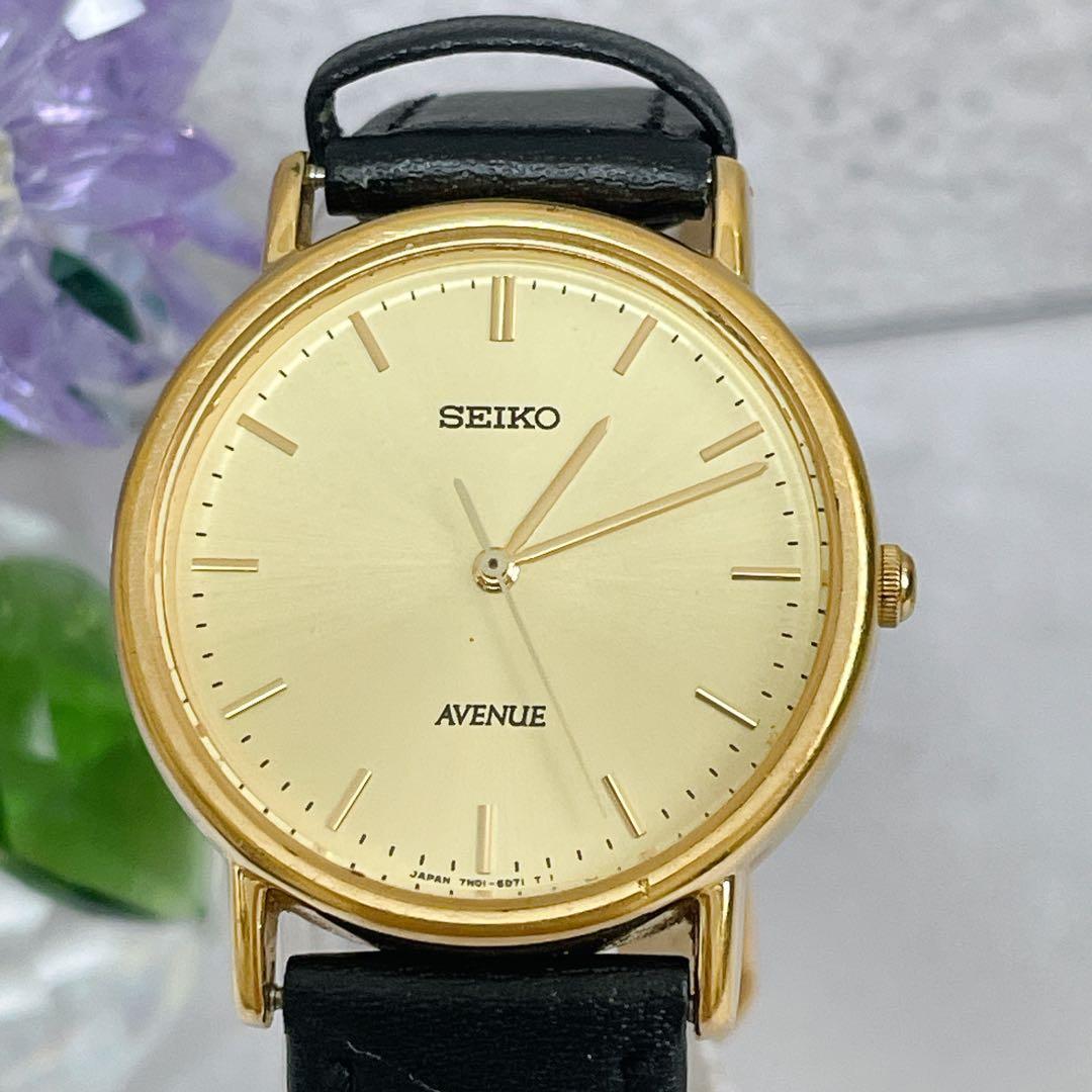 SEIKO 7N01-6D30 Quartz Men's Watch — Japanese