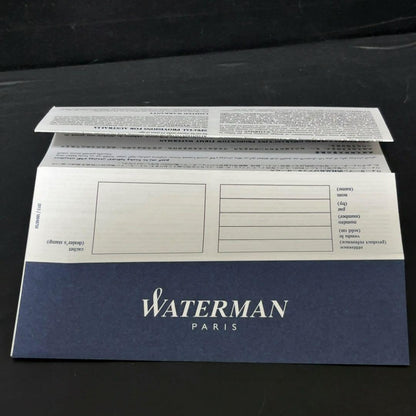 Waterman Perspective Collection black rollerball pen with cap in used condition