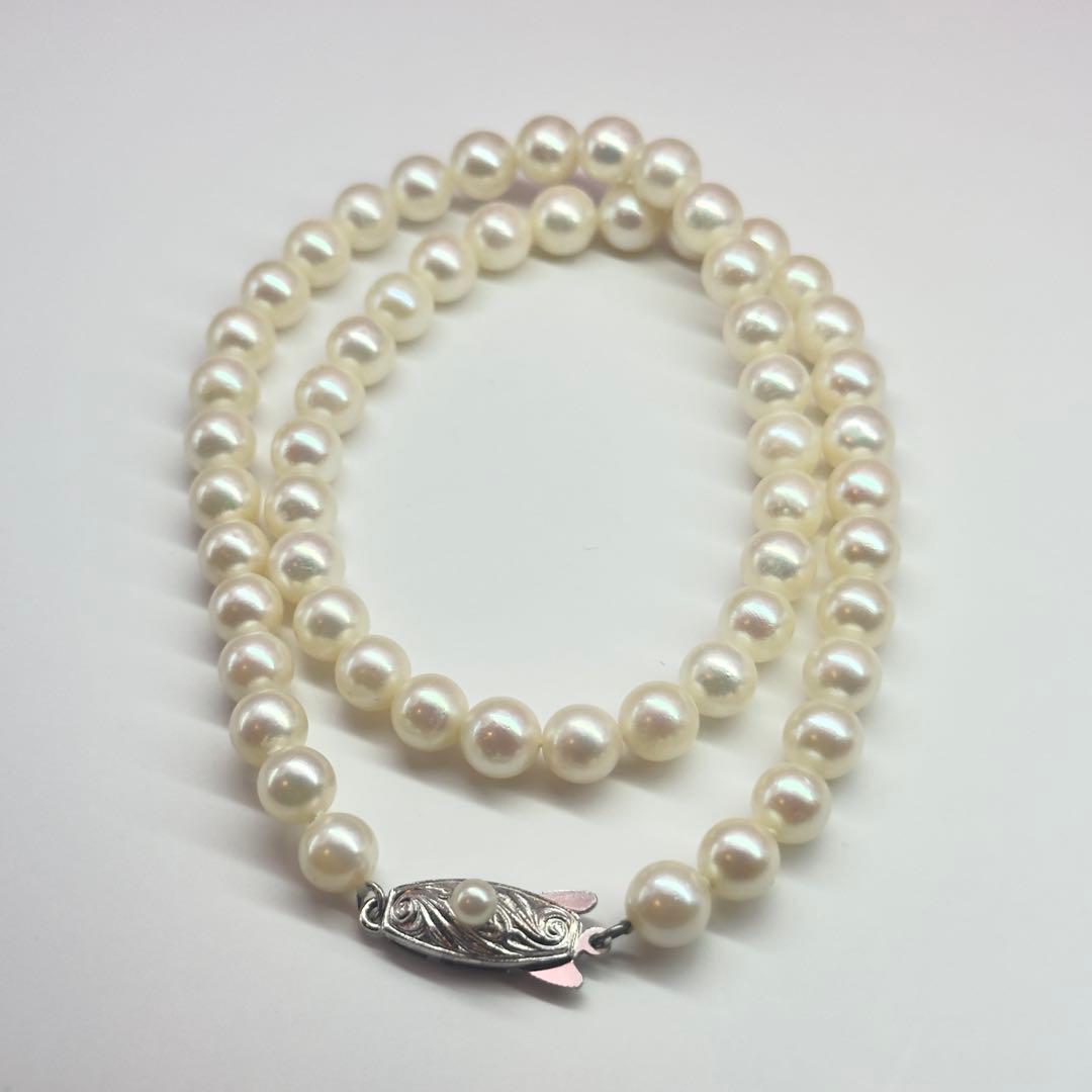 Tasaki SV Necklace featuring 6.0-6.5mm pearls with a total length of about 36cm