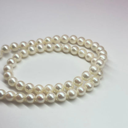 Tasaki SV Necklace featuring 6.0-6.5mm pearls with a total length of about 36cm