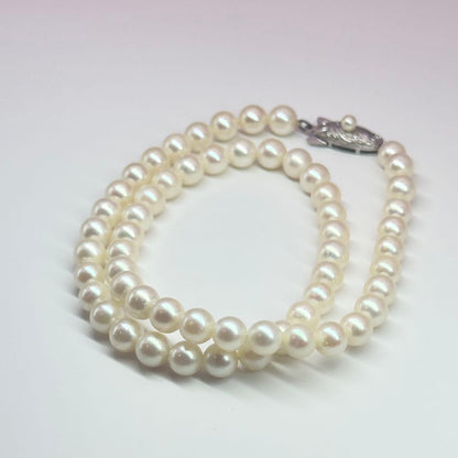 Tasaki SV Necklace featuring 6.0-6.5mm pearls with a total length of about 36cm