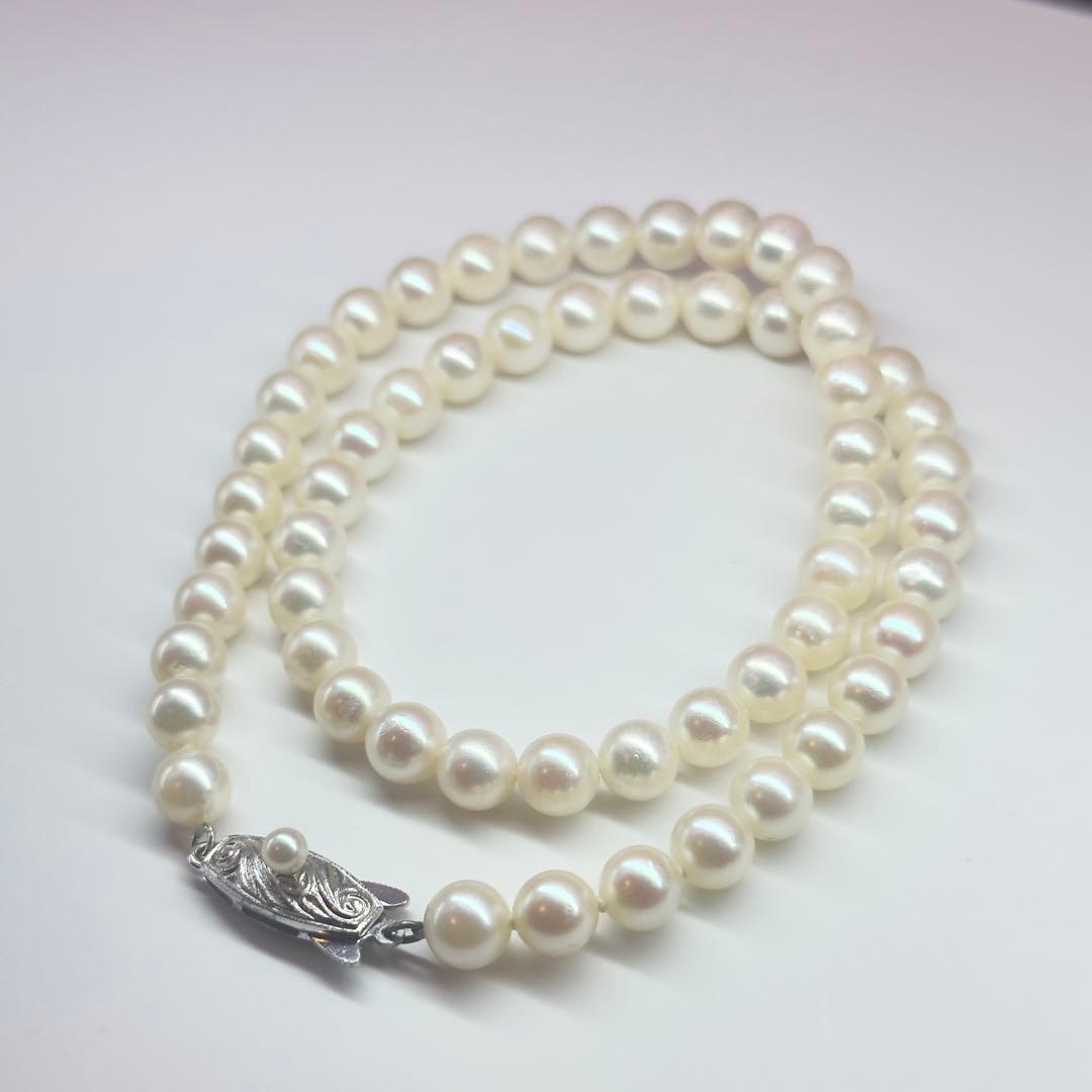 Tasaki SV Necklace featuring 6.0-6.5mm pearls with a total length of about 36cm