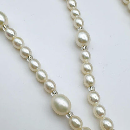 Mikimoto Pearl Island Necklace with 5.0-7.4mm pearls, 58cm length, displayed on a white background