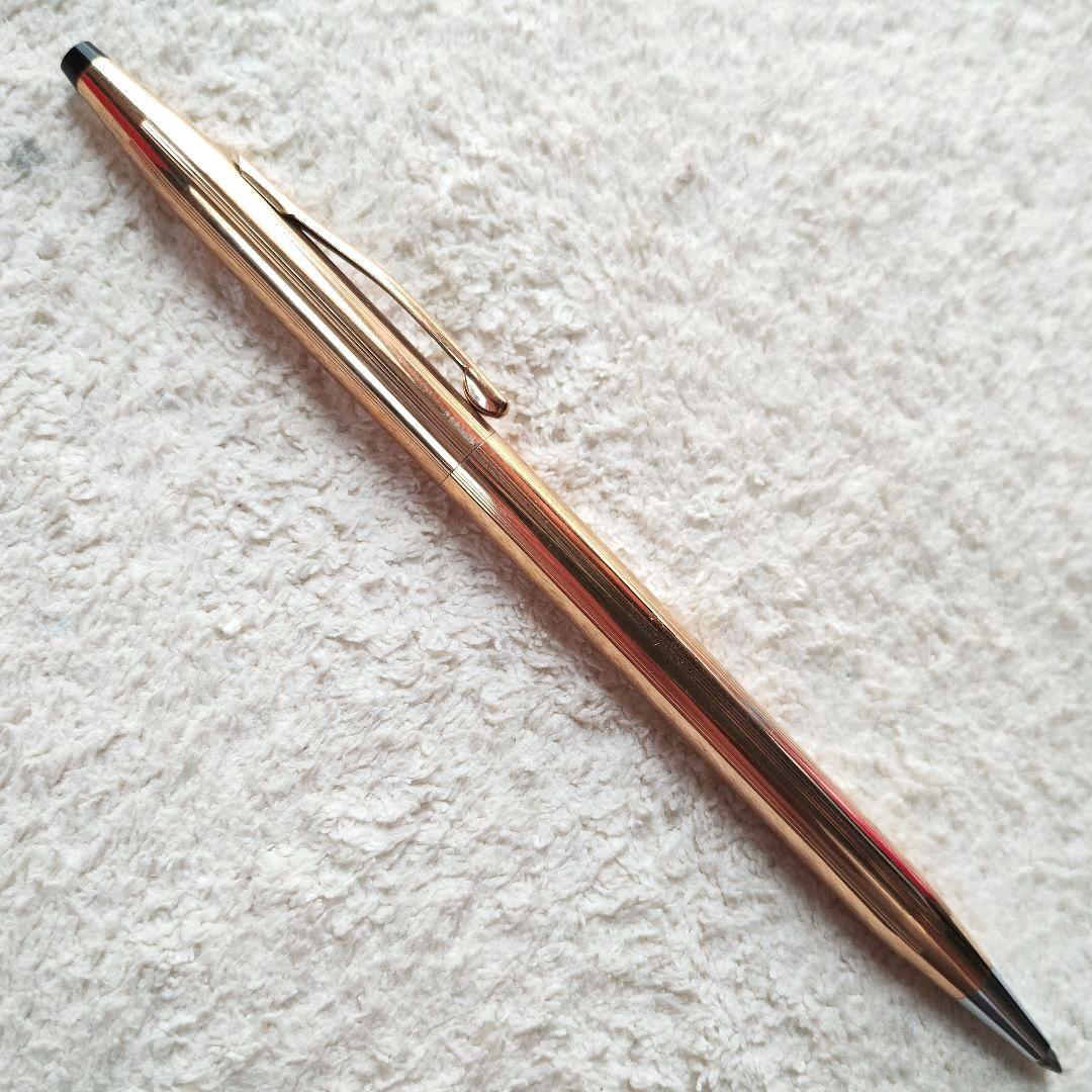 CROSS Classic Century 14KT gold-filled ballpoint pen with twist type, 133 mm length, made in USA