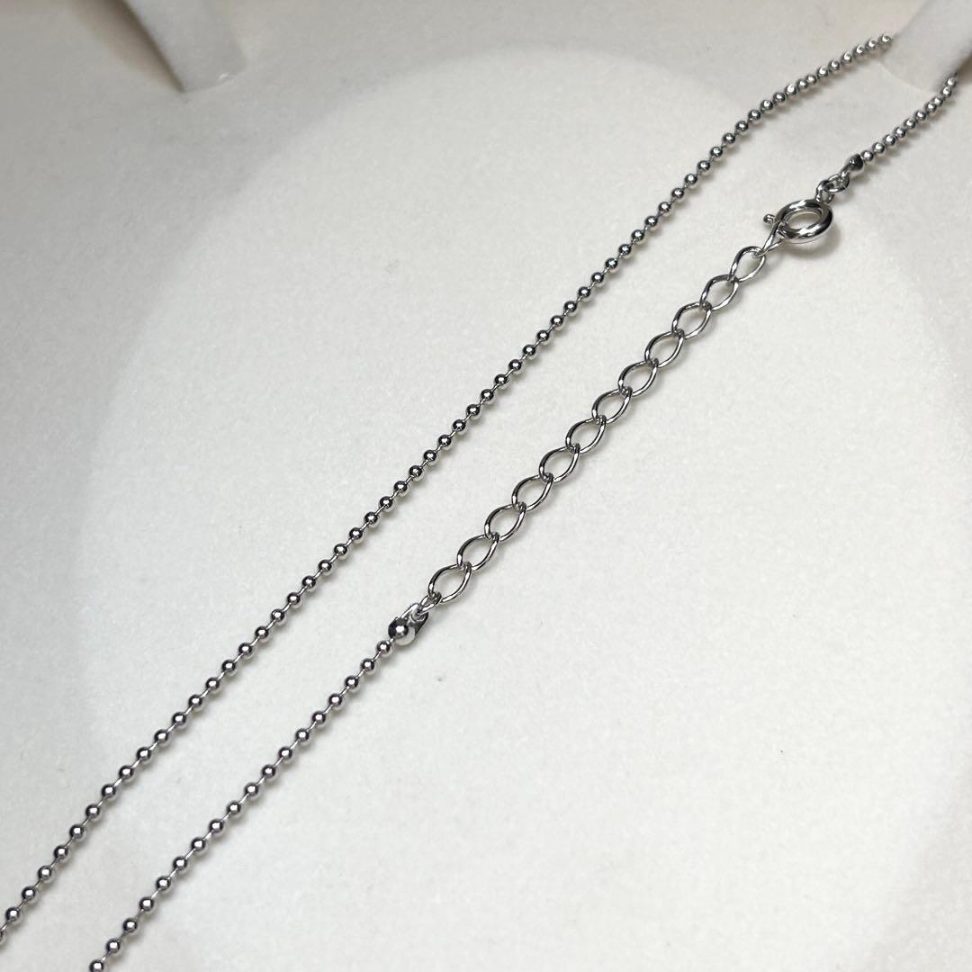Mikimoto Akoya 4mm white pearl necklace with silver chain length 46cm