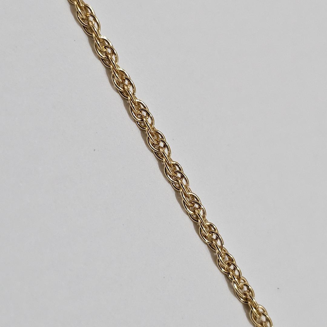 1907 Mikimoto yellow gold pearl necklace 38cm length with 7.1mm pearls