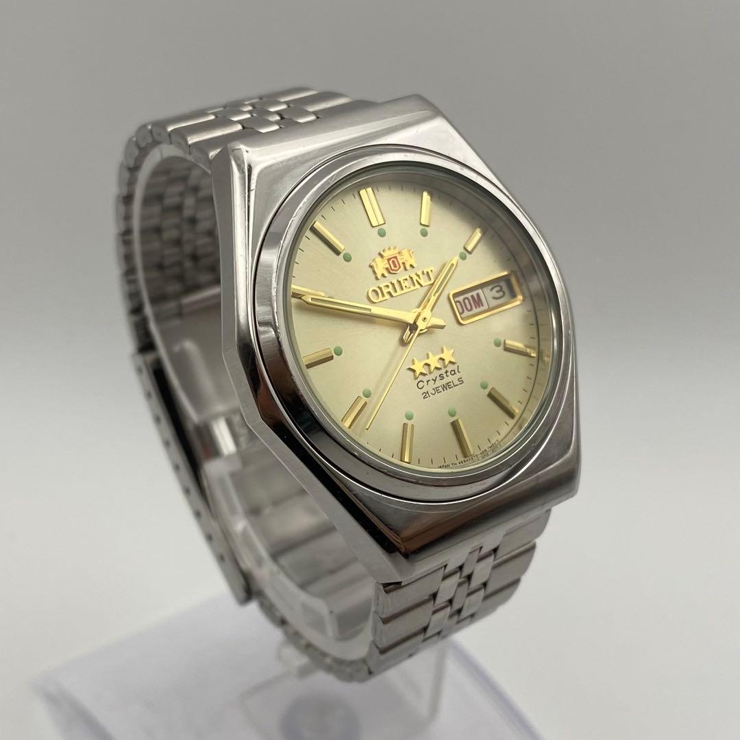 ORIENT 3スター クリスタル 21石 Automatic Men's Watch — Japanese