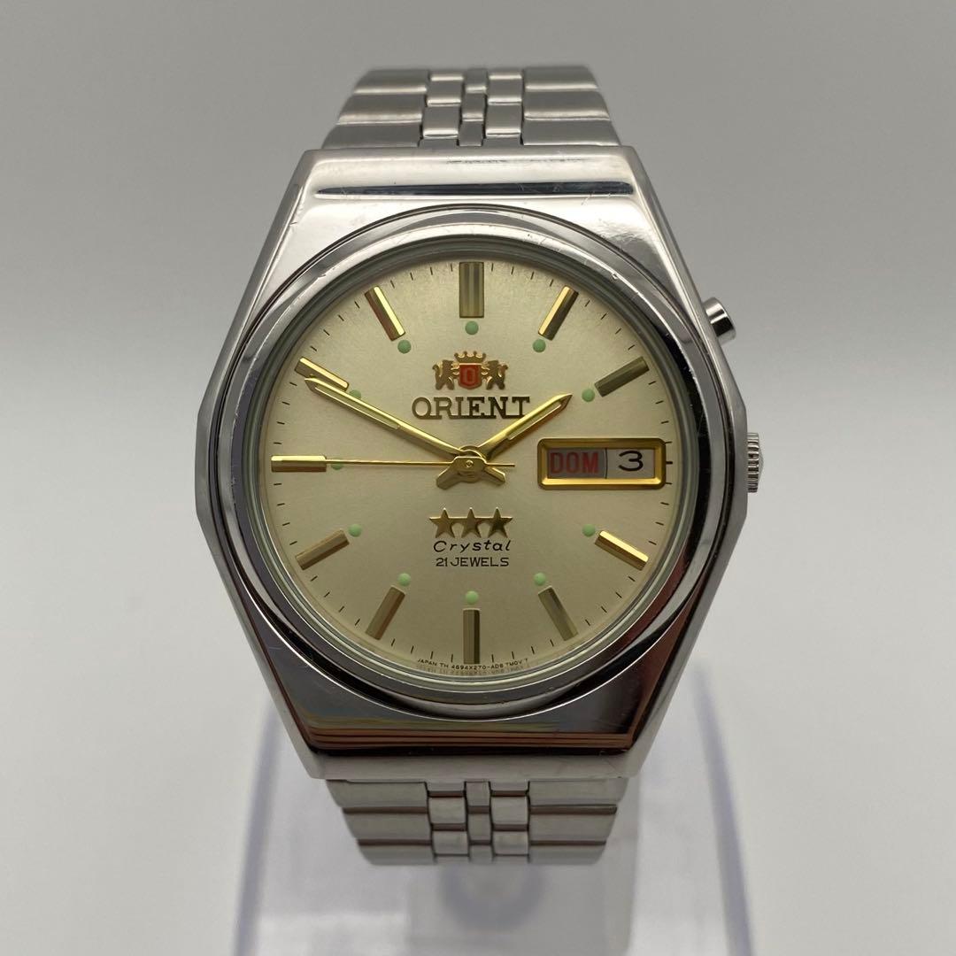 ORIENT 3スター クリスタル 21石 Automatic Men's Watch — Japanese