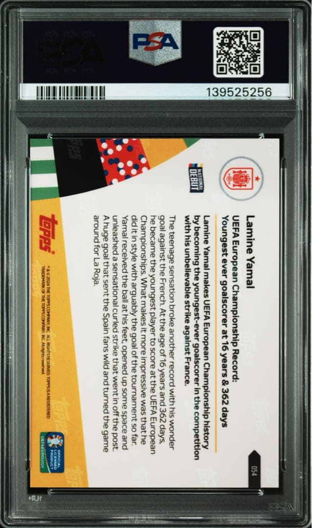 PSA 10 Lamine Yamal 2024 Topps Now #54 — Japanese